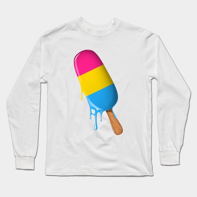 Pansexual Shirt Ice Cream Pansexual Flag LGBTQ Pansexual Long Sleeve T-Shirt by Happy Lime